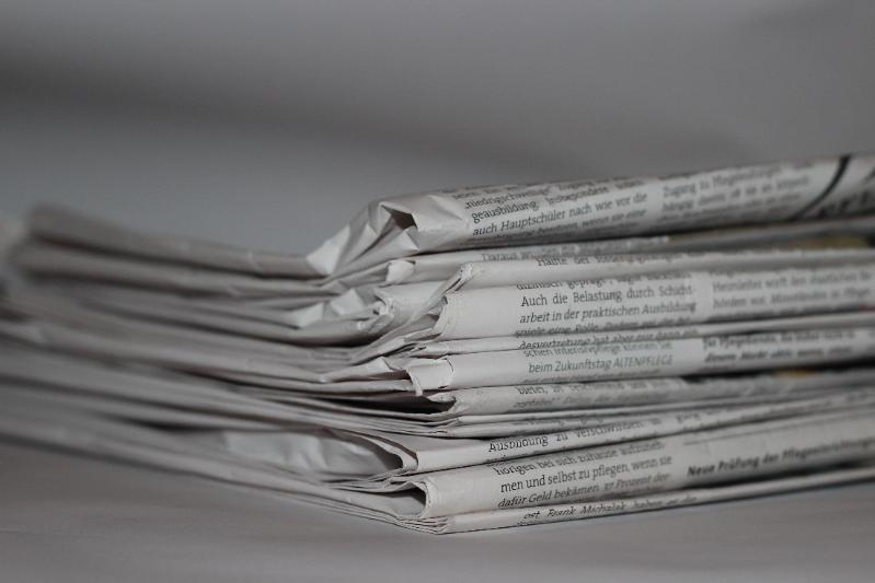 Small stack of newspapers