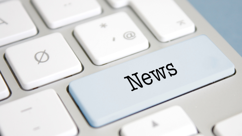 Key on keyboard labelled News