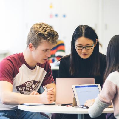 informal study area in use